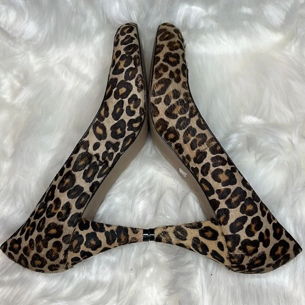 Steve Madden Leather Leopard Heels